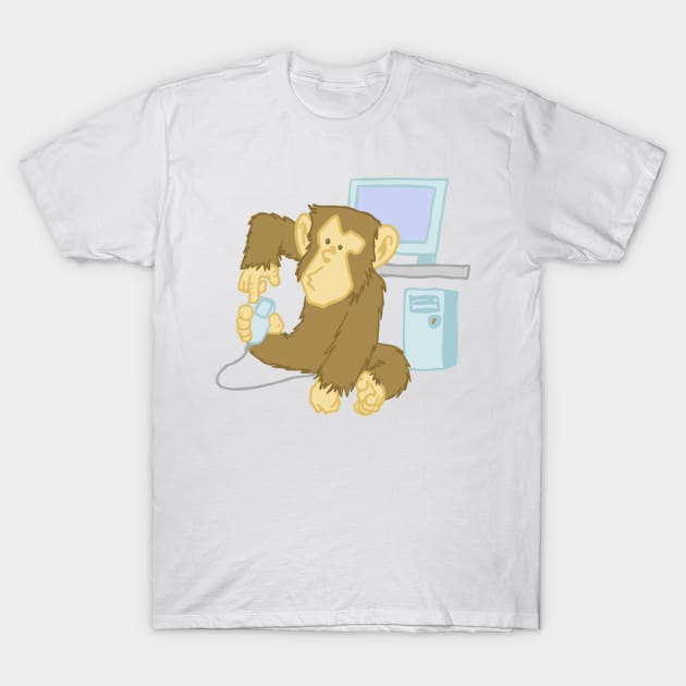 Asplenia Studios Academic Chimps: The Code Monkey T-Shirt by AspleniaStudios